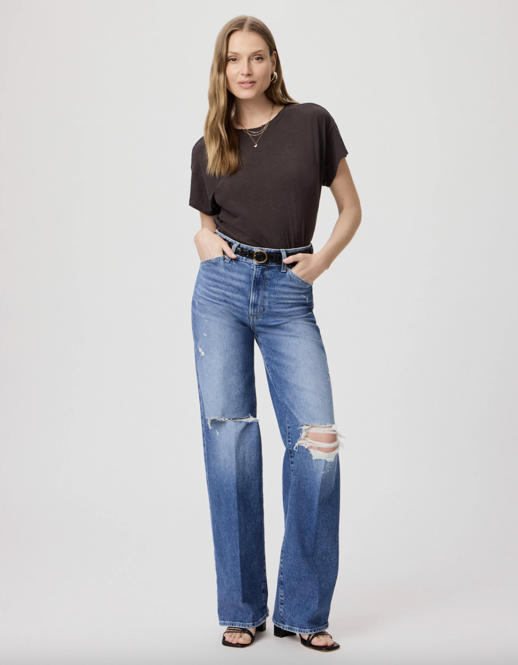 Paige Sasha Wide Leg Jean